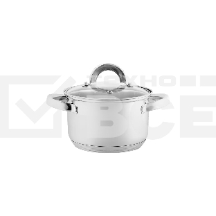 Кастрюля WEBBER BE-111/2 3 л, 18 см, нержавеющая сталь, с крышкой