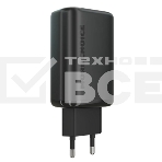 Сетевое зарядное устройство MORE CHOICE (4610196409646) NC79 1USB+2Type-C 3.0A PD 65W быстрая зарядка черный, фото3