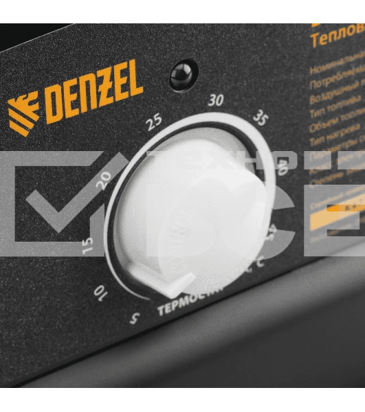 Дизельная тепловая пушка Denzel DHG-25i, 25 кВт, 600 м3/ч, прямой нагрев, термостат