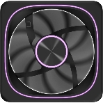 Вентилятор для корпуса Formula Air Fusion 1 BK ARGb 120х120x28 черный 4-pin 36.93дБ (упак.:1шт) Ret, фото5