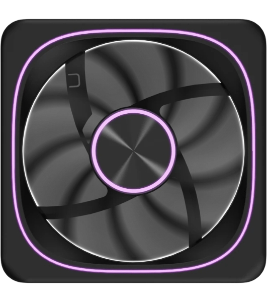 Вентилятор для корпуса Formula Air Fusion 1 BK ARGb 120х120x28 черный 4-pin 36.93дБ (упак.:1шт) Ret