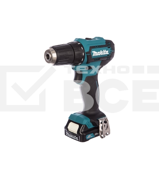 Дрель-шуруповерт аккумуляторная Makita DF333DWAE Аккумуляторная, Кейс