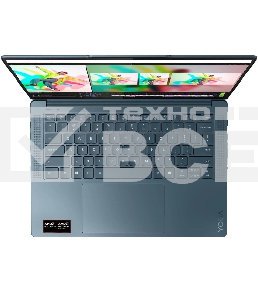 Ноутбук Lenovo Yoga Pro 7 14AKP10/14.5' OLED /AMD Ryzen AI 7 350 32Gb/1Tb SSD/AMD Radeon 860M/Windows 11 Pro/бирюзовый/1.54kg