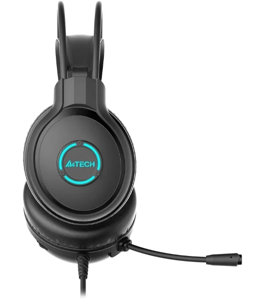 Гарнитура A4Tech Fstyler FH300U чёрный, проводная, USB, подсветка