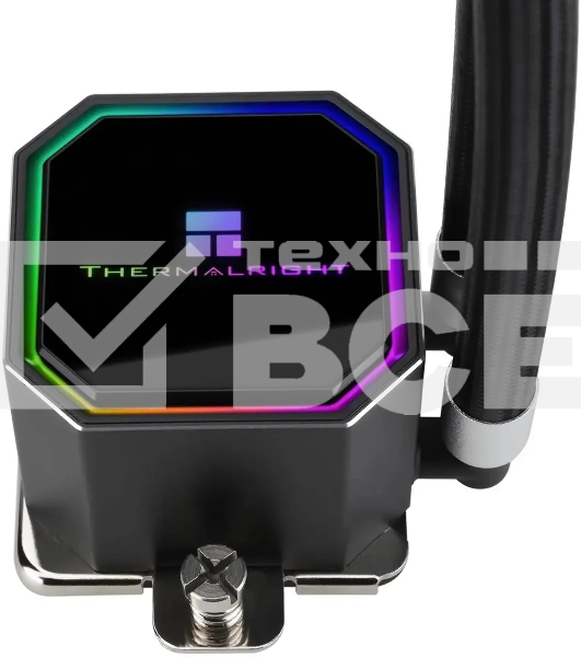 Система водяного охлаждения Thermalright Frozen Prism 360 ARGB Soc-AM5/AM4/1151/1200/2066/1700 черный 4-pin 27dB Al Ret (F-PRISM-360-BL-ARGB)
