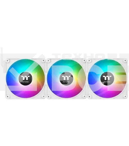Комплект вентиляторов для корпуса Thermaltake CT140 EX ARGB Sync (3 шт.) белый, 140 мм, 1800 об/мин, 30.7 дБ, 4 pin