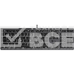 Клавиатура A4Tech Fstyler FX60H проводная, USB, серый/белый, фото3