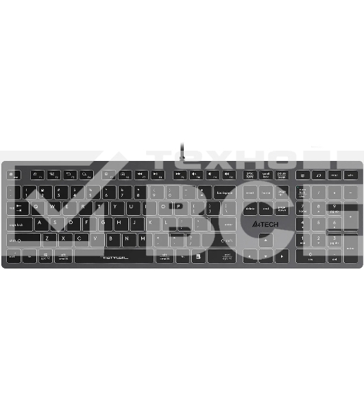 Клавиатура A4Tech Fstyler FX60H проводная, USB, серый/белый