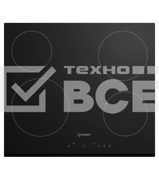 Электрическая варочная панель Indesit IRT 160 B независимая, черный
