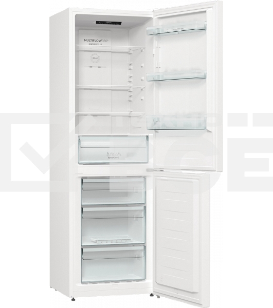 Холодильник Gorenje NRK619EEW4 белый двухкамерный 203/99л морозилка снизу, No Frost