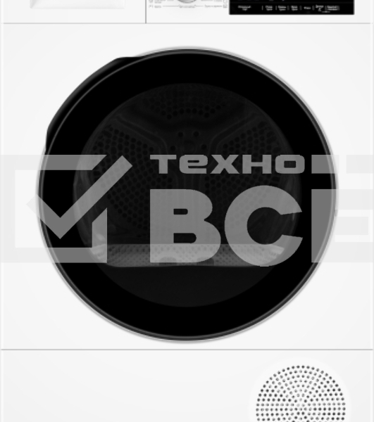 Сушильная машина Weissgauff WD 63121 DS Heat Pump белый, 10 кг, сушка - тепловой насос, программ - 15, 59.6 x 84.5 x 60.9 см