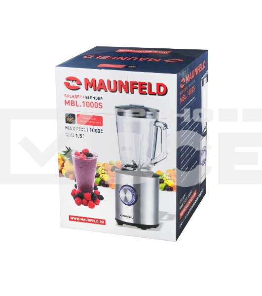 Блендер стационарный Maunfeld MBL.1000S нержавеющая сталь, 1000 Вт