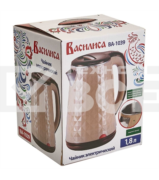 Чайник электрический ВАСИЛИСА ВА-1039 бежевый