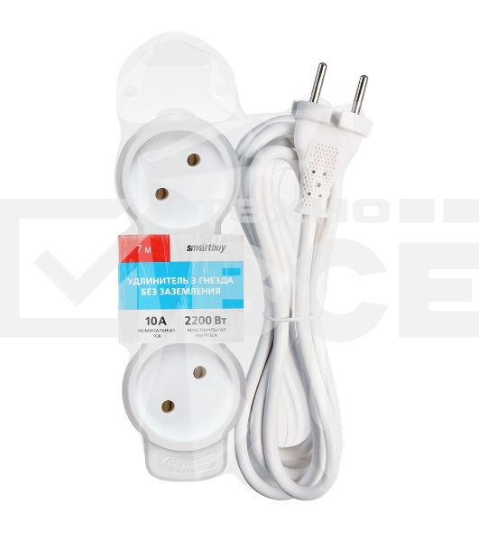 Удлинитель бытовой Smartbuy (SBE-10-3-07m-N) 3 гн х 7,0 м белый