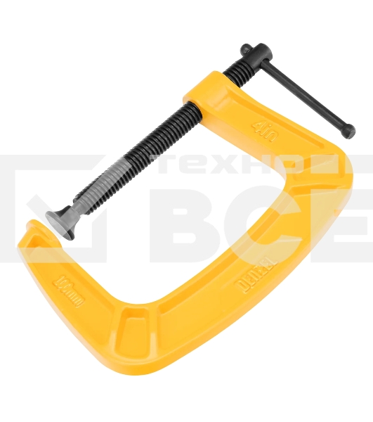 Струбцина Denzel G-образная, усиленная, 100 мм