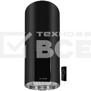 Вытяжка Kuppersberg MOTUBA B островная, ширина 39, отвод/рециркуляция, 1000м3/час, электронное сенсорное управление, таймер на отключение, 4 ступенчатая регулировка скорости, светодиодное освещение 4x3 Вт, черный