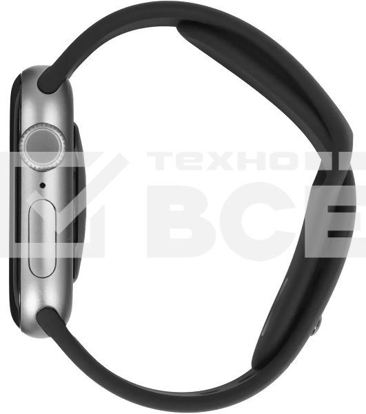 Умные часы Apple Watch Series 11 A3331 42мм OLED корп.серый космос Sport Band рем.черный разм.брасл.:M/L (MEQX4LW/A)