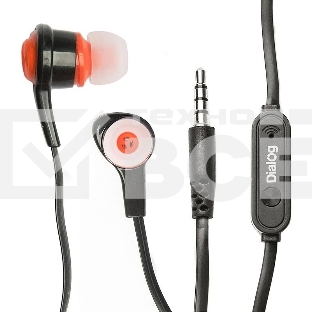 Наушники проводные Dialog ES-50 черный, внутриканальные, Jack 3.5 мм