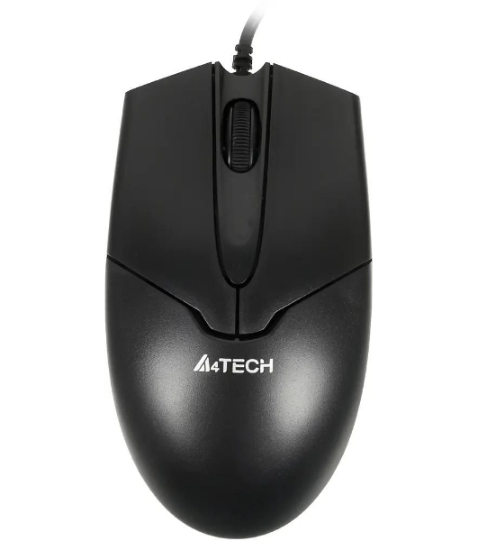 Мышь проводная A4Tech OP-550NU черный, 1000 dpi, USB, кнопки - 3
