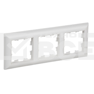 Рамка 3-м IEK BR-M32-12-K91 BRITE РУ-3-БрАБ арктич. бел./бел.