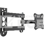 Кронштейн для телевизора Hama R1 118153 черный, 10'-27' макс. 15 кг, настенный, поворотно-выдвижной и наклонный, фото 1