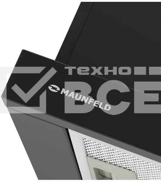 Вытяжка встраиваемая Maunfeld VS Light 50 черный, 50 см, 520 куб. м/ч, 56 дБ