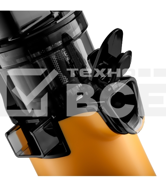 Соковыжималка BRAYER 1706BR-YE жёлтый, шнековая вертикальная, 130 Вт, 600 мл, электронное, реверс