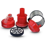 Пылесос Ginzzu VS427 черный/красный, 340/1800 Вт, уборка сухая, пылесборник контейнер 2,5 л, фото2