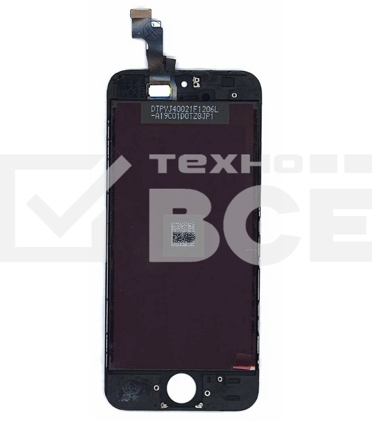 Дисплей (модуль) для Apple iPhone 5S, iPhone SE в сборе с тачскрином (Tianma), черный
