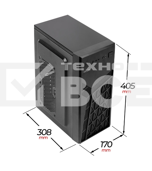 Компьютерный корпус Ginzzu A410 ATX