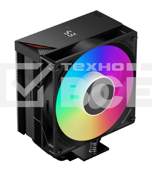 Устройство охлаждения (кулер) PcCooler RT500 Digital BK ARGB Soc-AM5/AM4/1200/1700/1851 4-pin 32dB Al+Cu LCD 240W Ret (RT500-BKAWYL-GL)