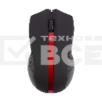 Мышь беспроводная HIPER HOMW-073 черный/красный, 1000 dpi, радиоканал, USB, кнопки - 3, фото 1