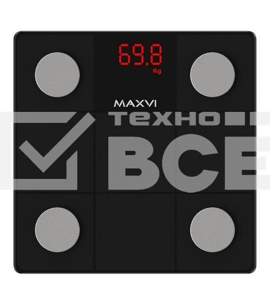 Весы напольные Maxvi BS101 черный