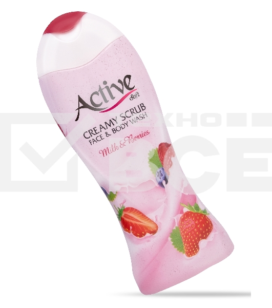 Гель-скраб кремовый для душа Active Клубника со сливками, 400 мл (512306011)