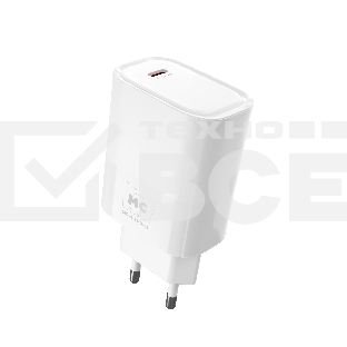 Сетевое зарядное устройство MORE CHOICE (4620202553508) NC67a СЗУ 1Type-C 3.0A PD 20W, белый