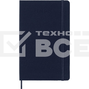 Еженедельник Moleskine ACADEMIC WKNT Large 130х210 мм, датированный на 18 месяцев, 208 страниц, синий сапфир