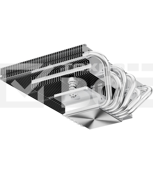 Кулер для процессора PCCooler RC600-67 (125W, 4-pin PWM, 67.5mm, Al, 4x6mm, 1x120мм, 62.5CFM, 32.5dBA, 2300RPM, S: 1851/1700/1200/115X, AM5/AM4, черный)