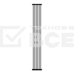 Дизайн-радиатор Royal Thermo Shift R22 C2180 - 06 секц. RAL9005m, фото2