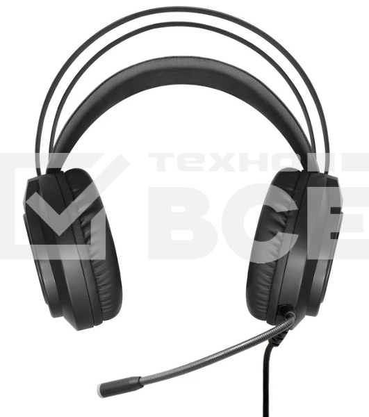 Гарнитура Exegate Cosmos HS-702GL чёрный, проводная, USB, виртуальный звук 7.1, подсветка