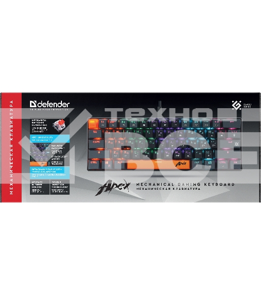 Клавиатура Defender USB APEX GK-002 RU