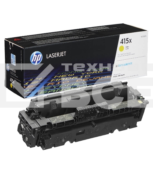 Картридж лазерный Cartridge HP 415X для LJ Pro M454/MFP M479/M480f, желтый (6 000 стр.) (желтая упаковка)