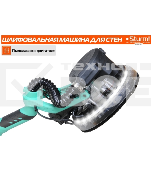 Полировальная машина Sturm! DWS6010SL 1000Вт 6000об/мин рез.шпин.:M14 d=215мм жестк.кейс
