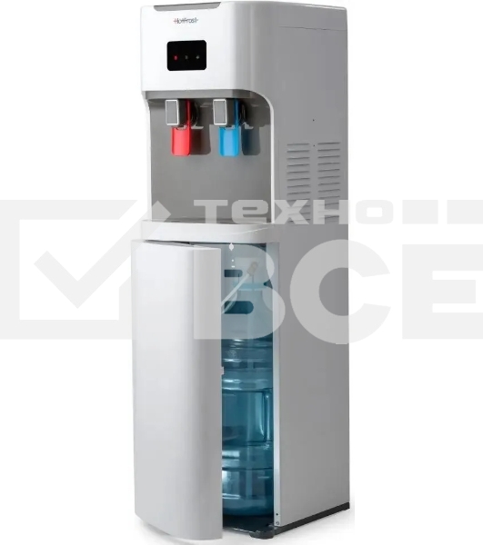 Кулер для воды HotFrost V115AE напольный, электронный, «push» - кран, белый