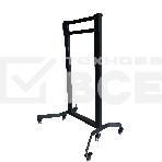 Мобильная стойка Wize Pro M90RU для широкоформатных и интерактивных панелей 60'-90'+, Max VESA 800x700 см, высота 181 см, вертикальная регулировка, кабельный канал, до 270 кг, черный, фото4