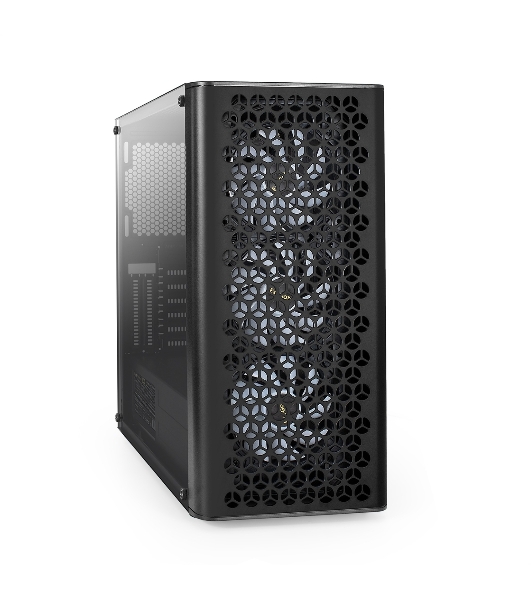 Компьютерный корпус Miditower ExeGate EVO-9202-EVO800 (ATX, БП EVO800RGb с вент. 12 см, с окном, 1*USB+1*USB 3.0, аудио, черный, 3 вент. 12см с RGb подсветкой)