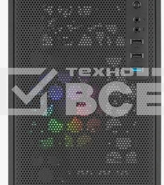 Компьютерный корпус MiniTower Aerocool / Formula CS-109-G-BK-v1 (mATX, USB3x1, USB2x2, 120мм RGb fan, без БП) (4711099472376)