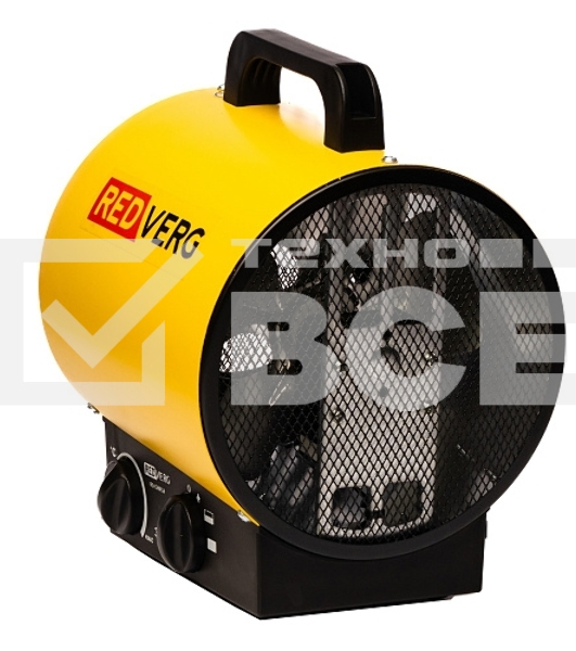 Тепловая пушка электрическая RedVerg RD-EHR3A желтый/черный