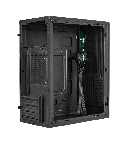 Компьютерный корпус Minitower ExeGate BAA-308MUC-AA500 (mATX, БП AA500 с вент. 8см, 1хUSB+1хUSB 3.0+1хTypeC, HD Audio, черный)