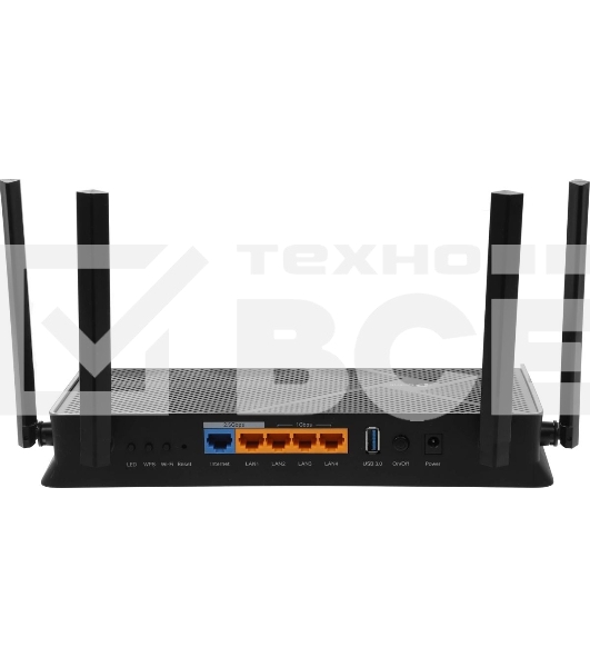 Двухдиапазонный беспроводной маршрутизатор Wi-Fi TP-Link Archer BE230, BE3600, 2.4/5ГГц, 4 LAN, черный
