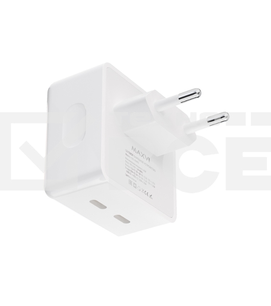 Сетевое зарядное устройство Maxvi CHL-604PD Type-C\Type-C 40W 6A (3A+3A) PD QC3.0, белый